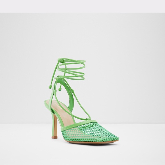 ALDO TROPEZ heels in Green Size 9 NWT w/o box. Purse sold separately - Picture 5 of 8